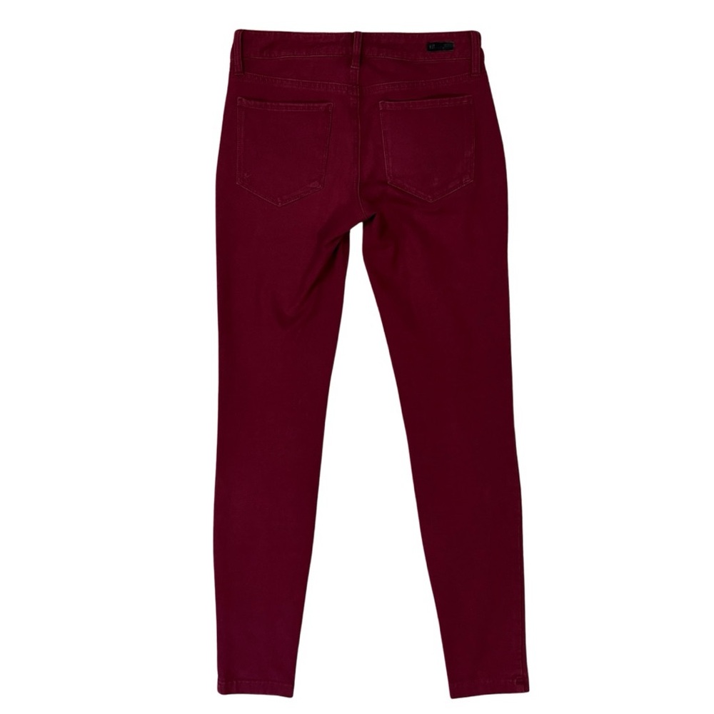 Kut From The Kloth Ultra Skinny Pants Size 2 Red Jennifer - Picture 3 of 15